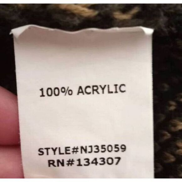 LUMIERE GREEN CAMO ZIP FRONT SWEATER SZ.S EUC. - Picture 6 of 7